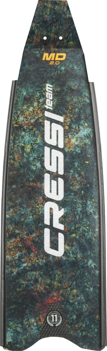 Cressi Gara Modular Carbon Blade MD (green camo) [1 pc], Apnoe-Flossen