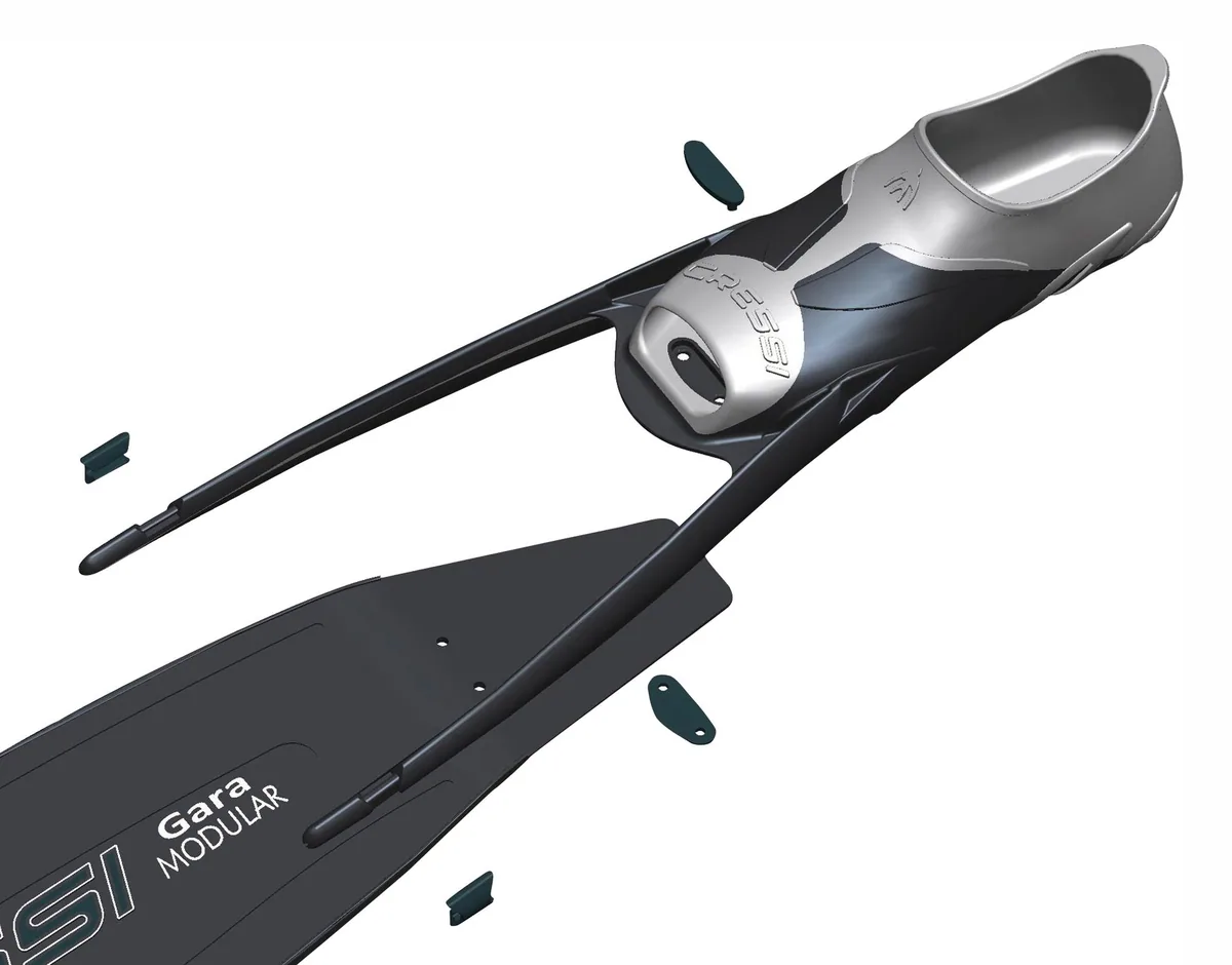 Cressi Gara Modular Assembly Kit, Apnoe-Flossen – Ansicht 3
