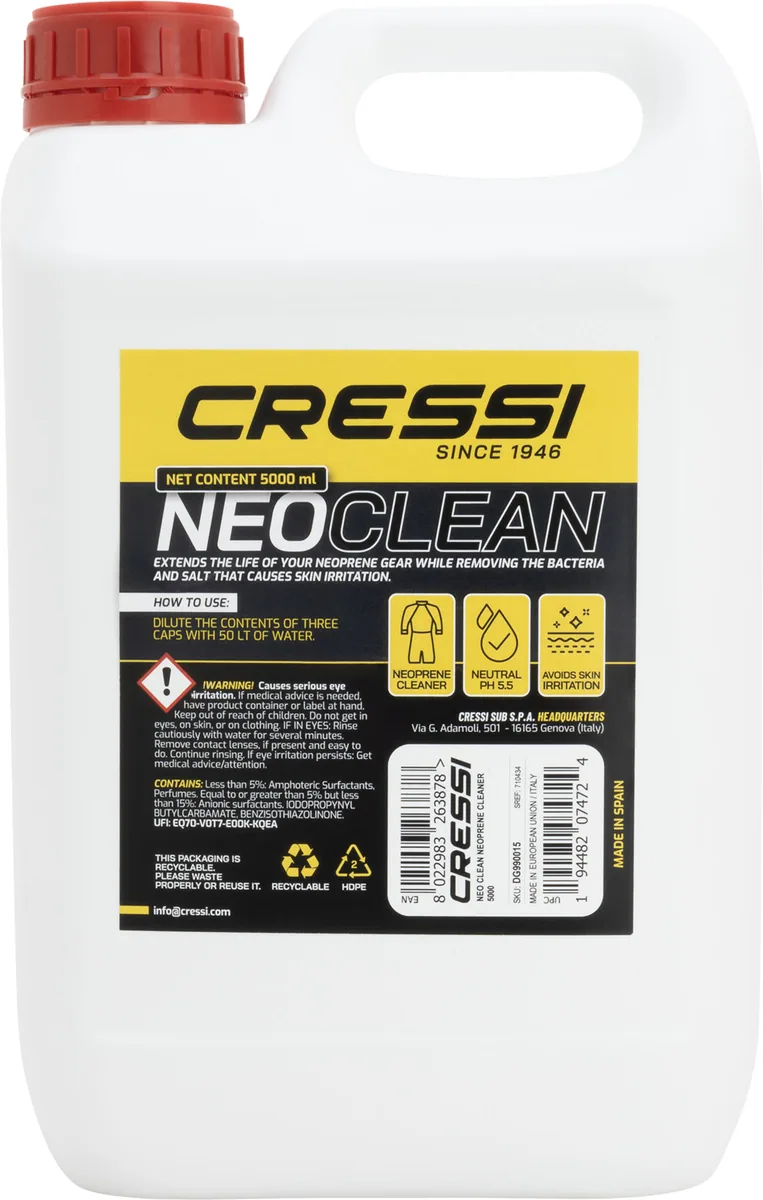 Cressi Neo Clean 5000, Nassanzug