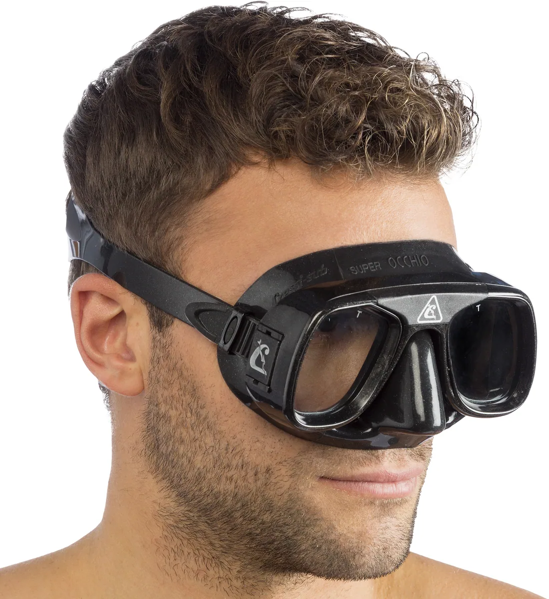 Cressi Superocchio (black/black), dive masks – view 6