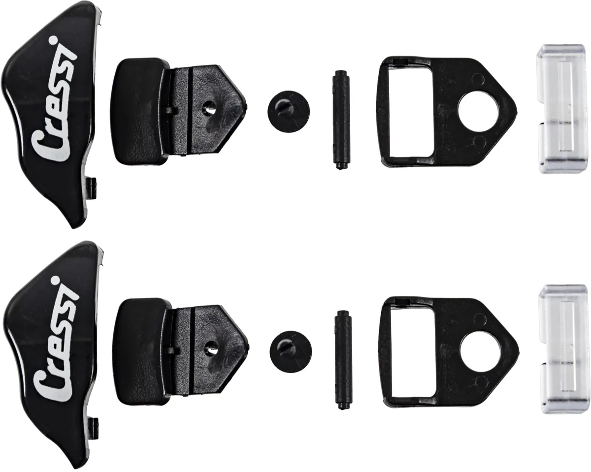 Cressi Buckles (black) for Big Eyes, Ersatzteile & Zubehör