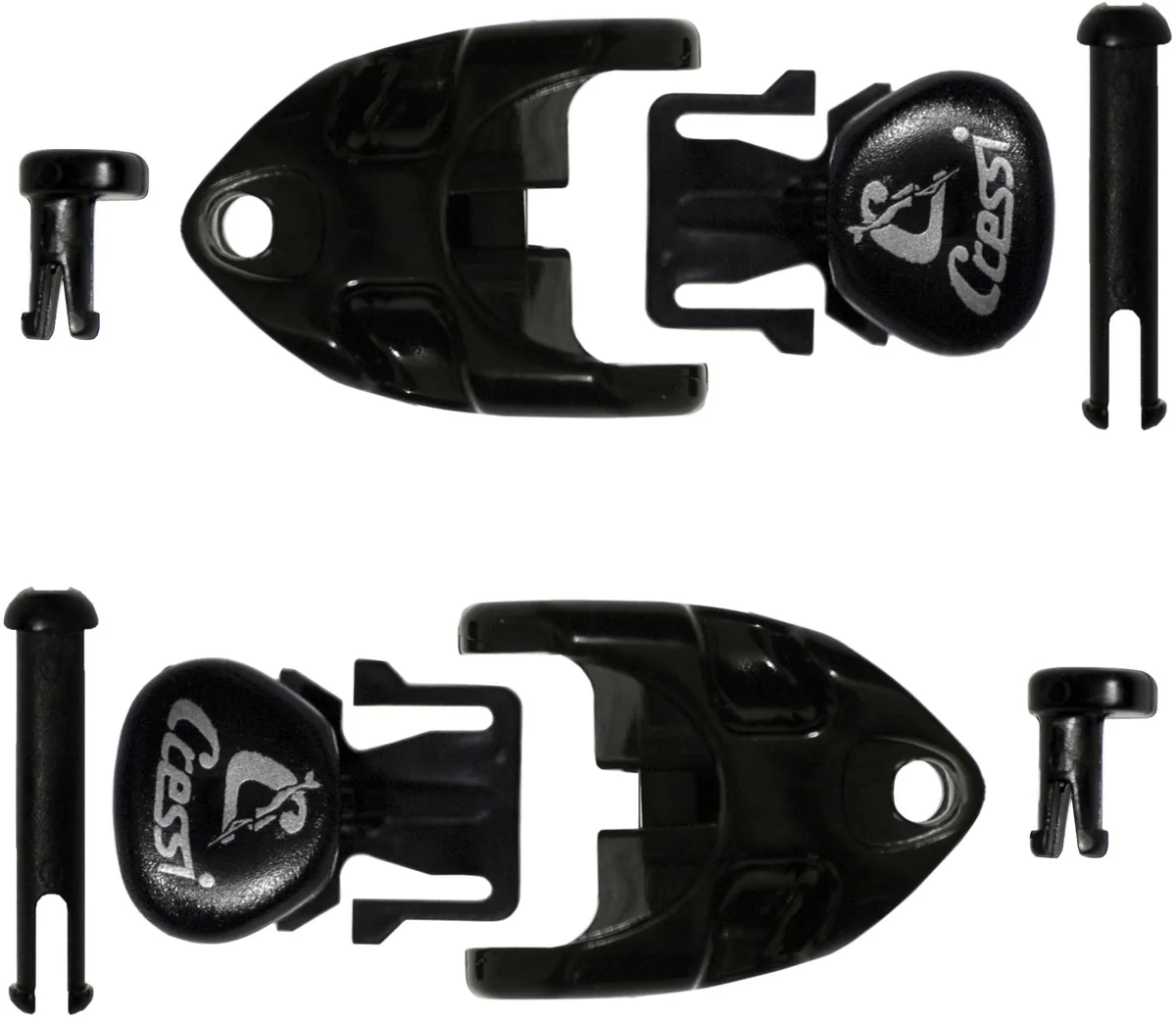 Cressi Buckles for Air/Big Eyes Evo/Calibro/Eyes Evo/Occhio Plus/Ocean/Nano/Sky, Ersatzteile & Zubehör