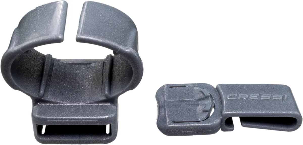 Cressi Snorkel Keeper for Alpha Ultra Dry/Beta/Itaca/Corfù (grey), tubas – vue 3