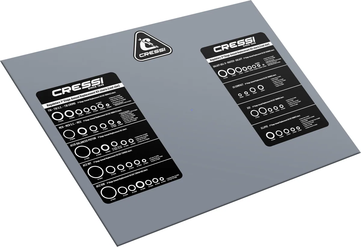 Cressi Neoprene Mat for Regulator Maintenance, Atemregler - Sets