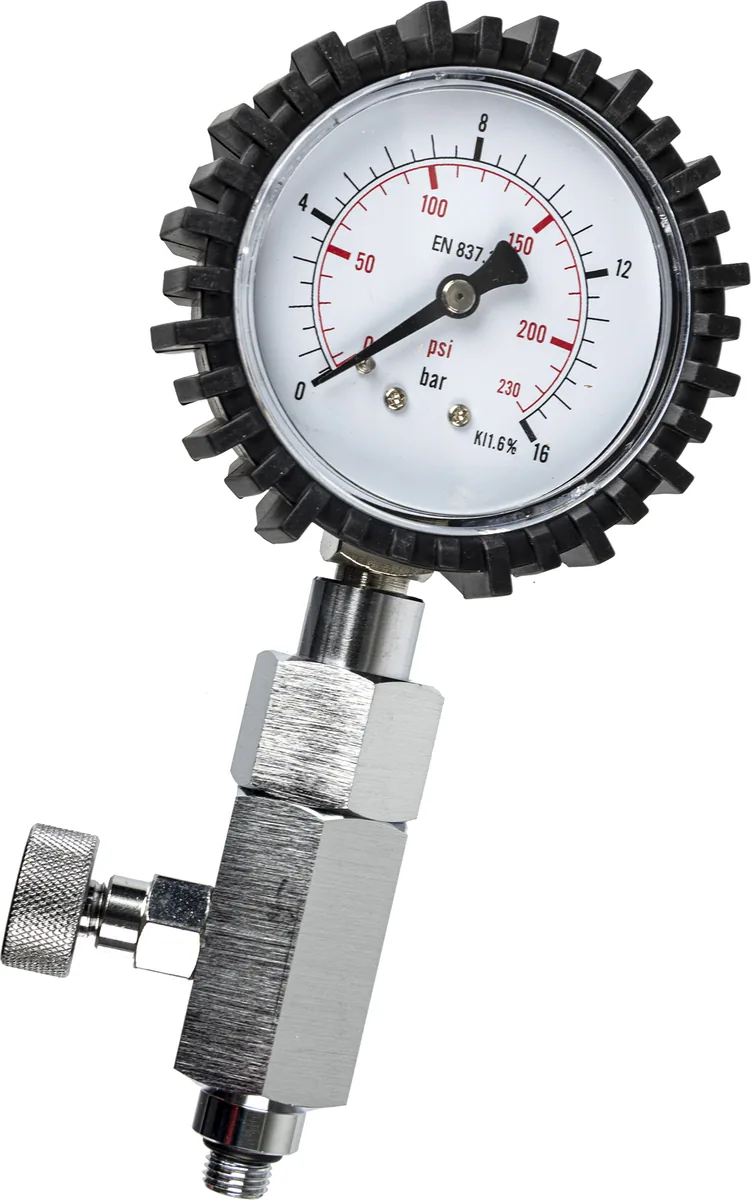 Cressi Gauge for Regulator 1st Stage Setting Pressure, stage & deco cylinders