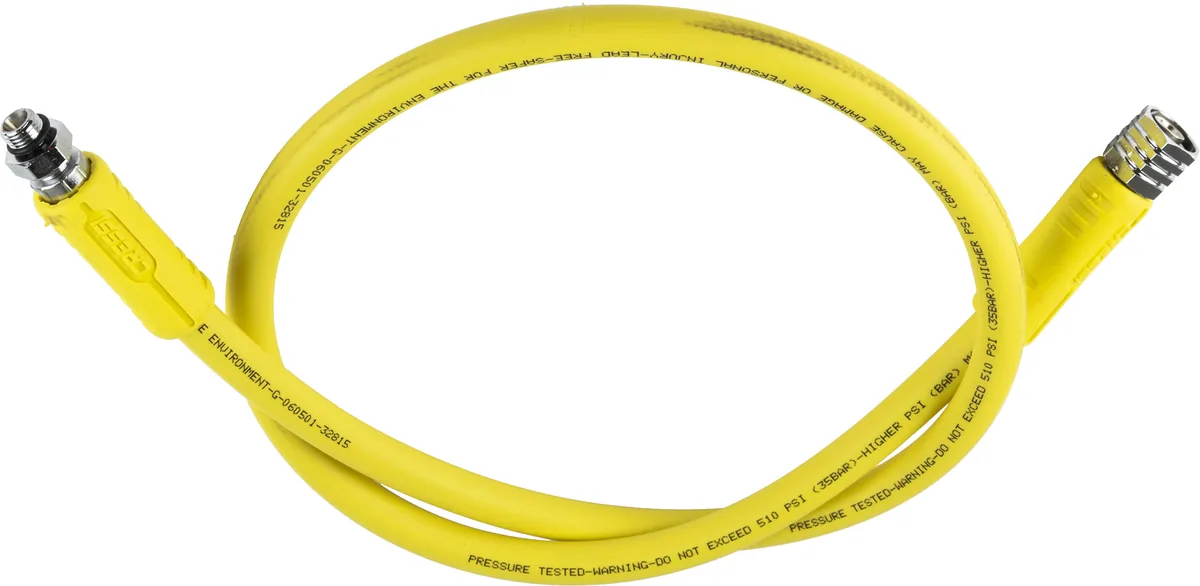 Cressi LP Octopus Hose (yellow) [100 cm | 39.5 in, Oktopus – Ansicht 2