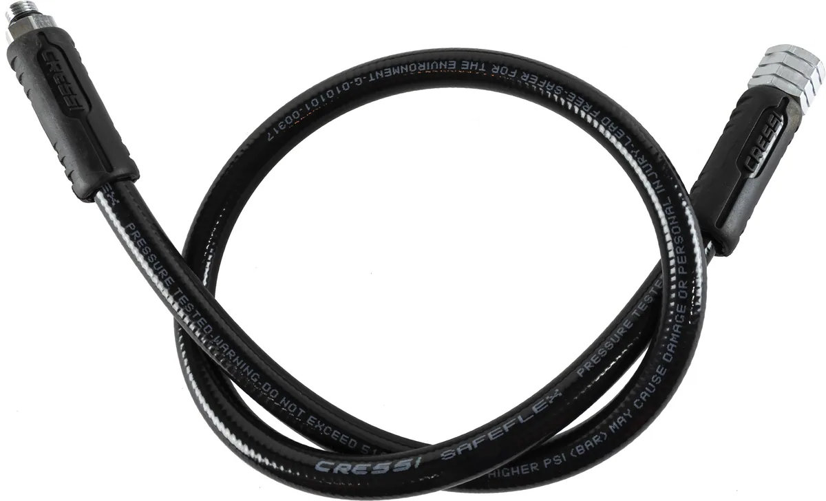 Cressi LP Hose Safeflex (black) [210 cm | 82 in] for T10SC/AC25, repuestos y accesorios – vista 2