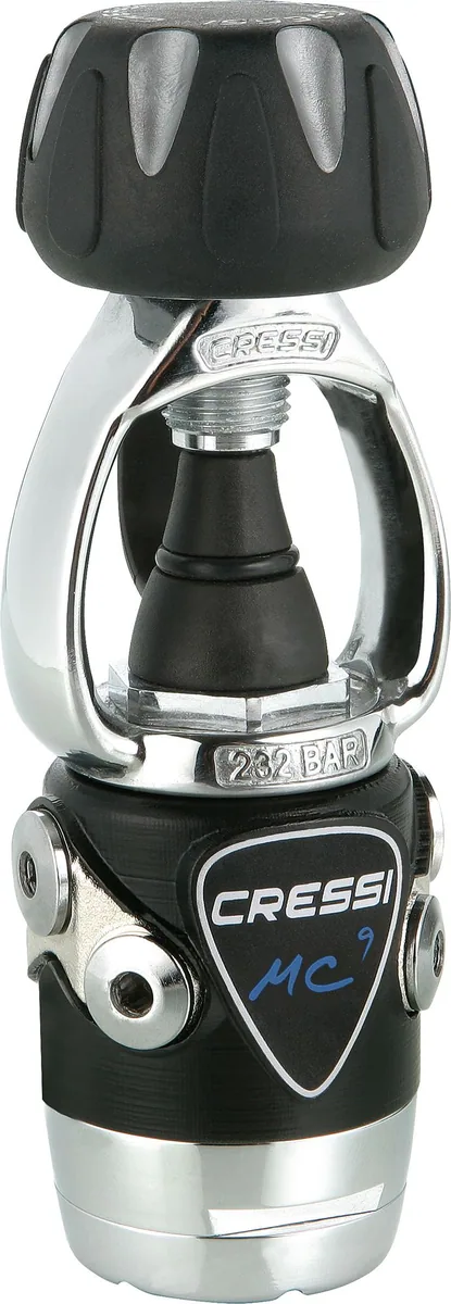 Cressi MC9-SC 1st stage INT, stage & deco cylinders