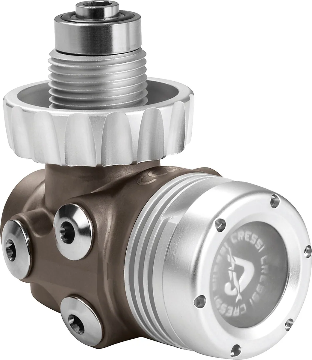 Cressi T10-SC PVD DIN 1st stage only, bombole stage e deco – vista 2
