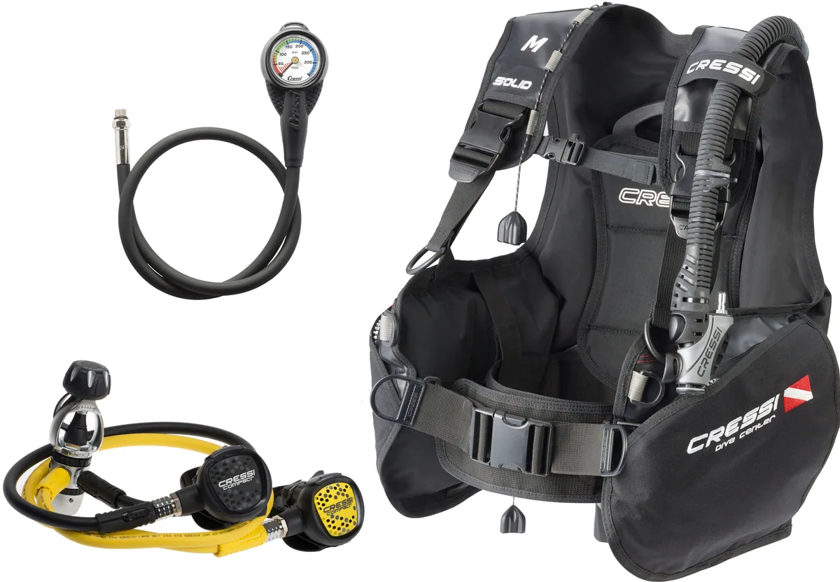 Cressi Solid Scuba Set DIN, Atemregler - Sets