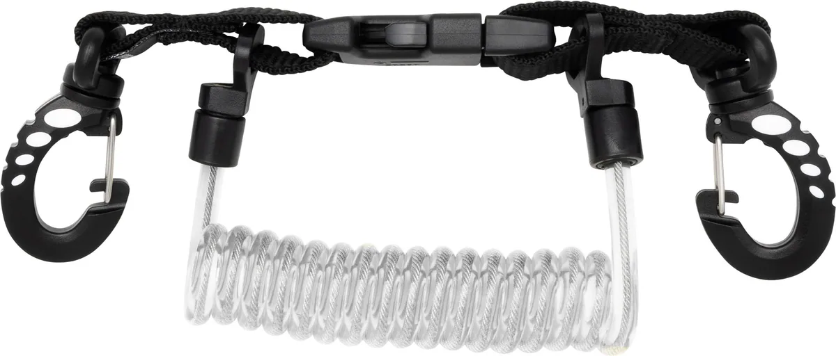 Cressi Coiled Lanyard with Clip Snaps, Füßlinge & Boots
