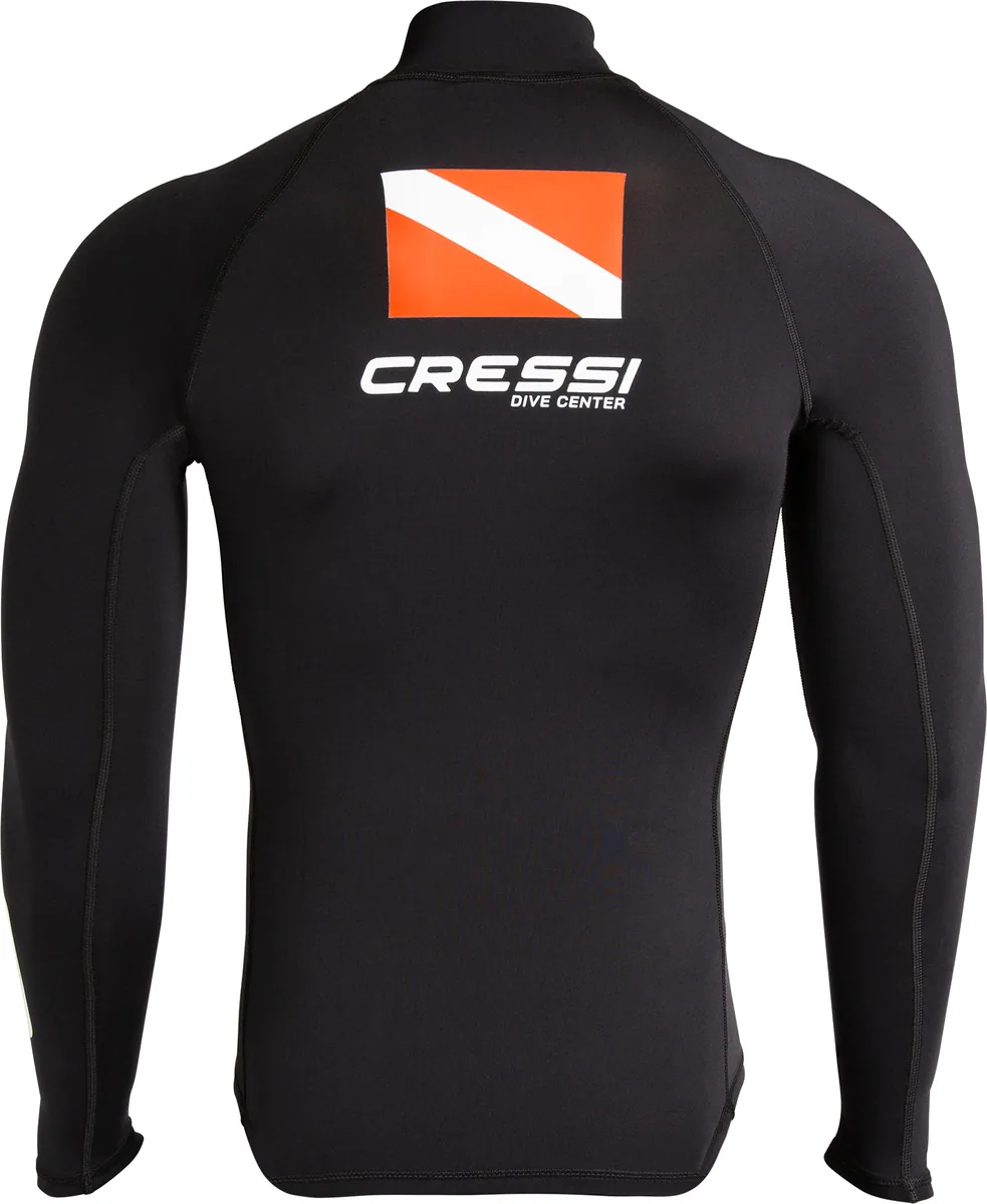 Cressi Rash Guard Long Sleeve Man (black dive center) [S (48), tubas – vue 2