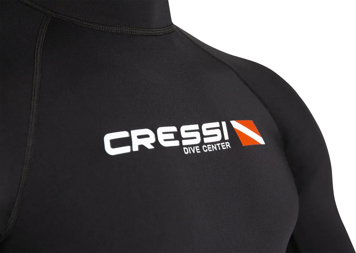 Cressi Rash Guard Long Sleeve Man (black dive center) [S (48), tubas – vue 5