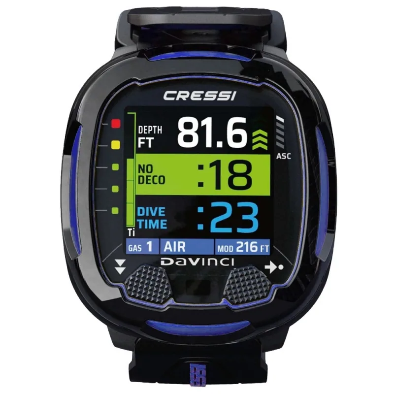 Cressi DaVinci Tauchcomputer Schwarz/Blau, dive computers