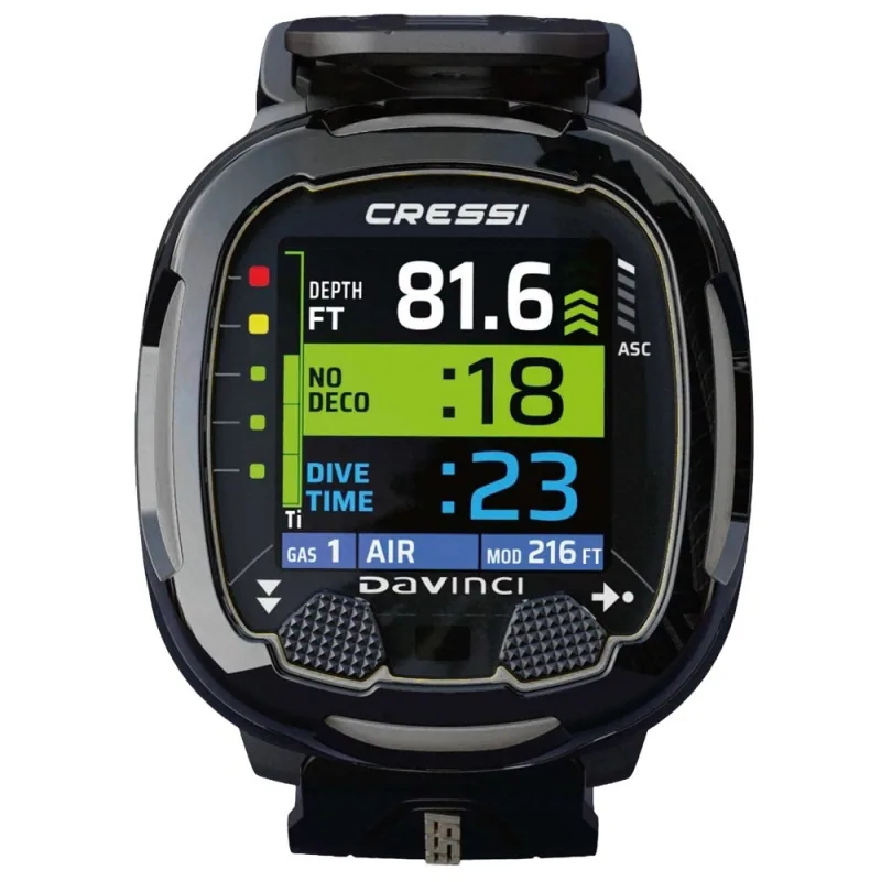 Cressi DaVinci Tauchcomputer Schwarz/Grau, dive computers