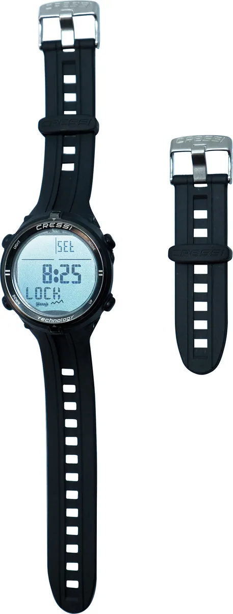 Cressi Strap Extender for Watch-Style Dive Computer (black/black), wetsuits – view 2