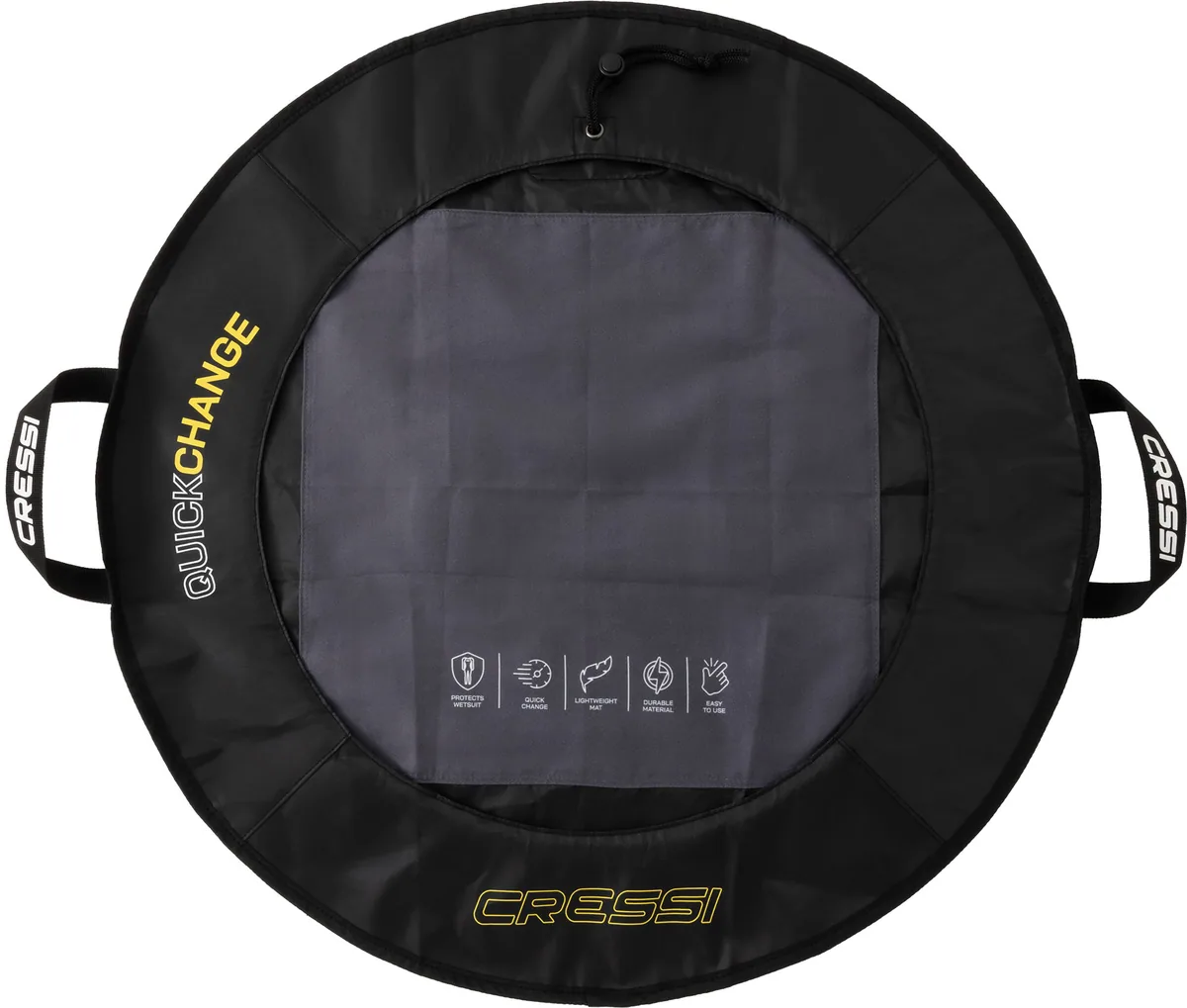 Cressi Quickchanging Mat (black/yellow), trajes húmedos