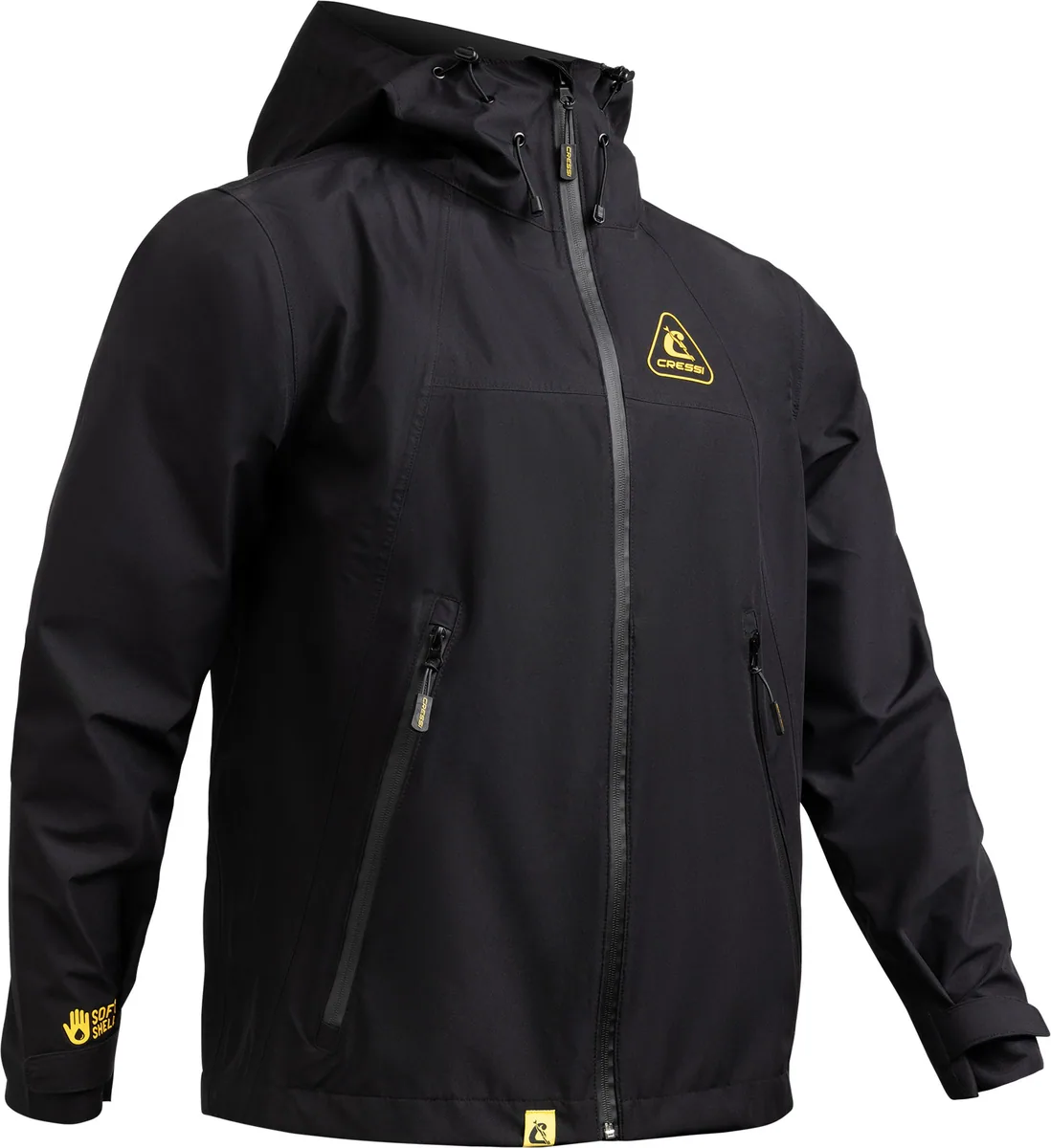 Cressi Hooded Shell Jacket Unisex, jacket bcds