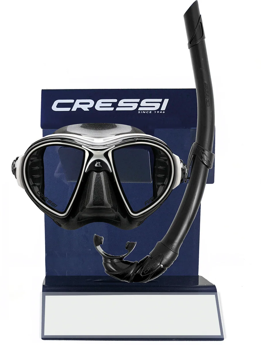 Cressi Acrylic Table Top Display for Mask & Snorkel, Schnorchel