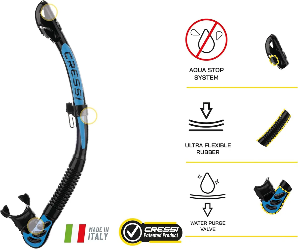 Cressi Big Eyes Evolution + Alpha Ultra Dry, mask & snorkel sets – view 3