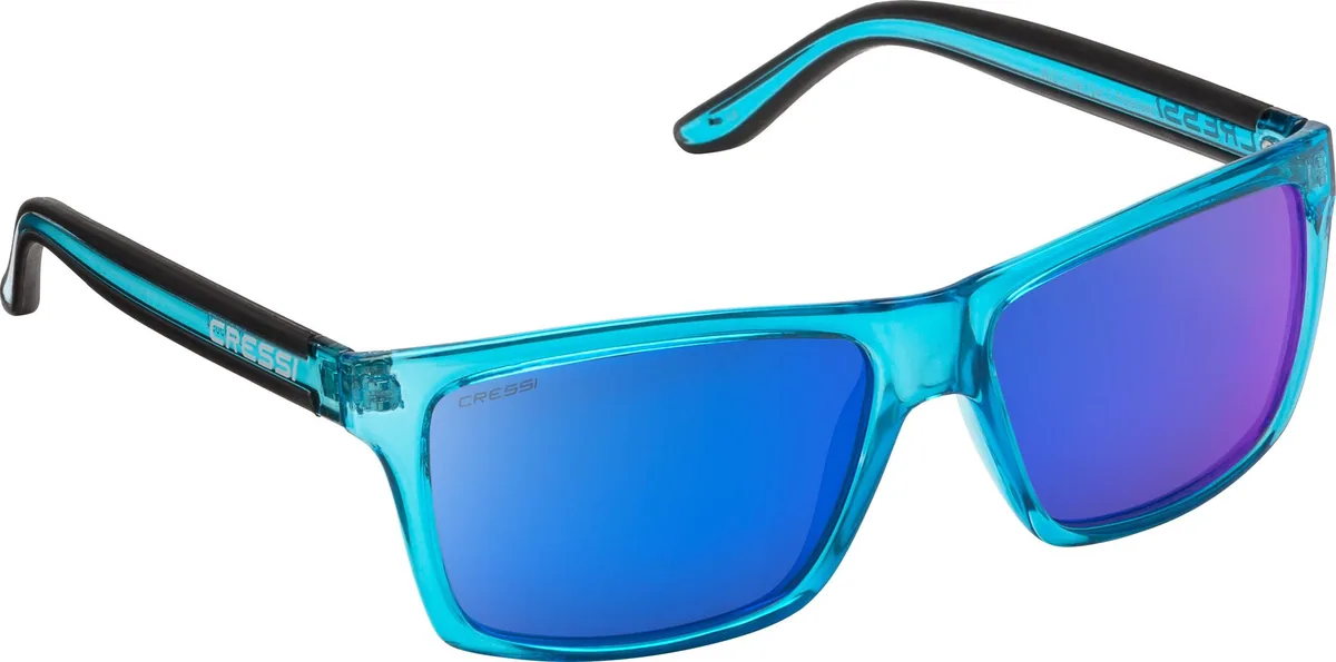 Cressi Rio Crystal (blue/mirrored blue), rashguards y protección uv