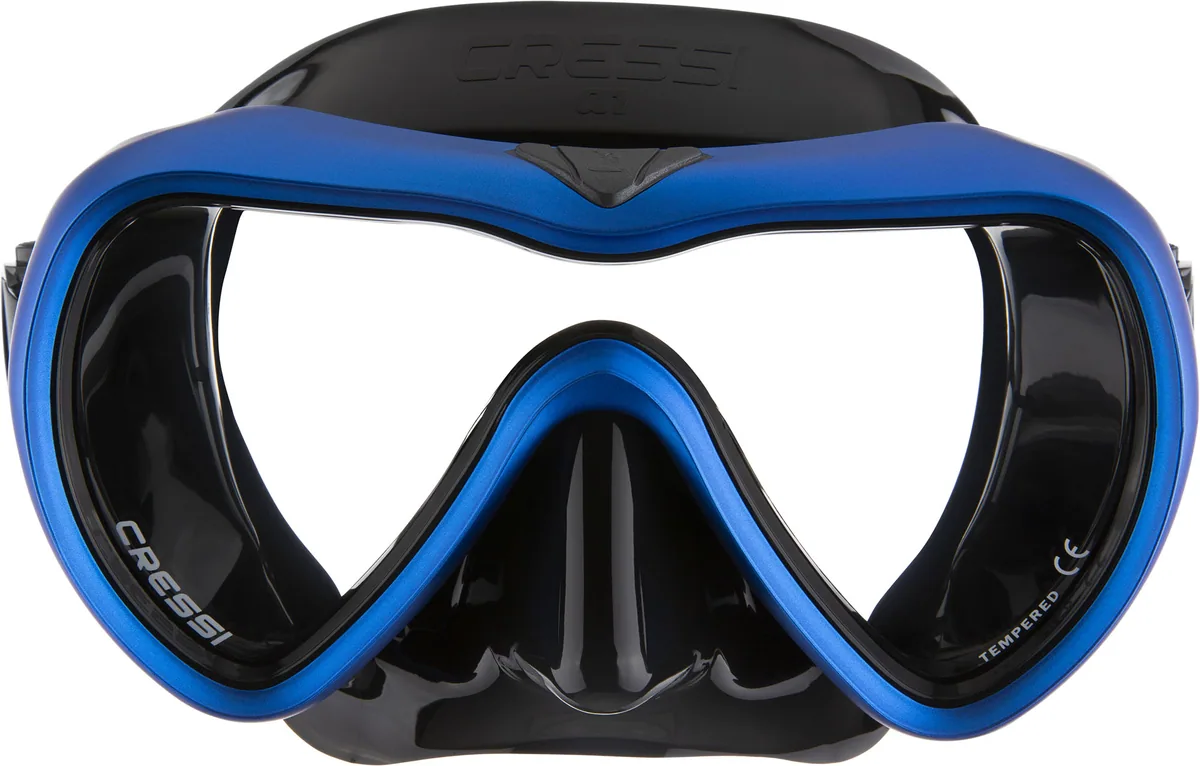 Cressi A1 (black/blue - clear lens), Tauchmasken – Ansicht 2