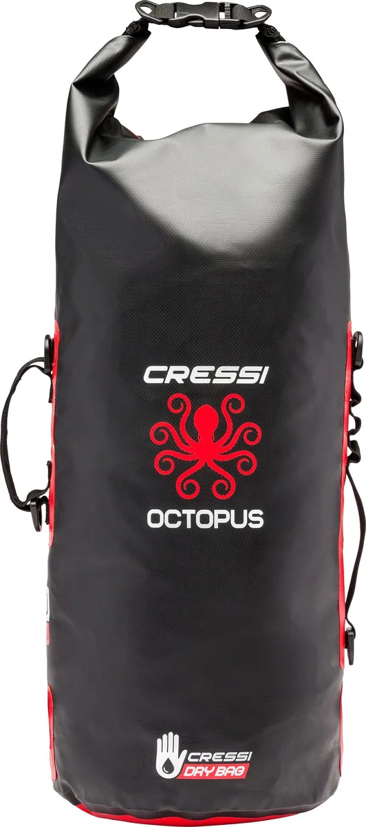 Cressi Octopus Dry Backpack (black/red), Rucksäcke