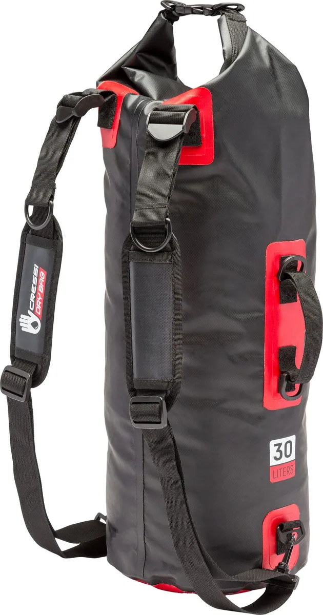 Cressi Octopus Dry Backpack (black/red), sacs à dos – vue 2