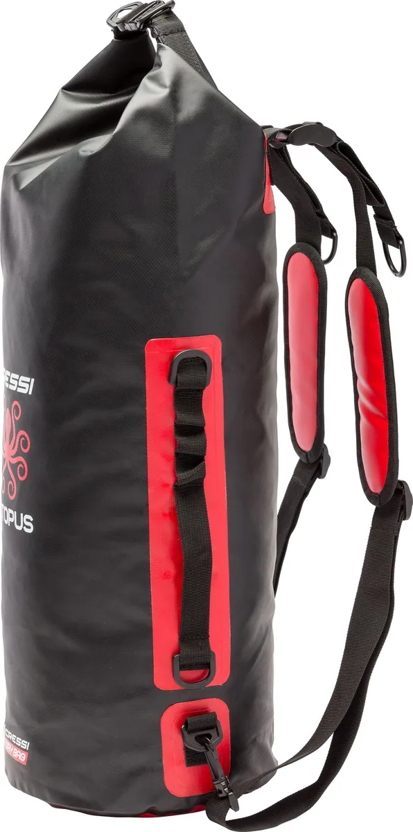 Cressi Octopus Dry Backpack (black/red), sacs à dos – vue 3