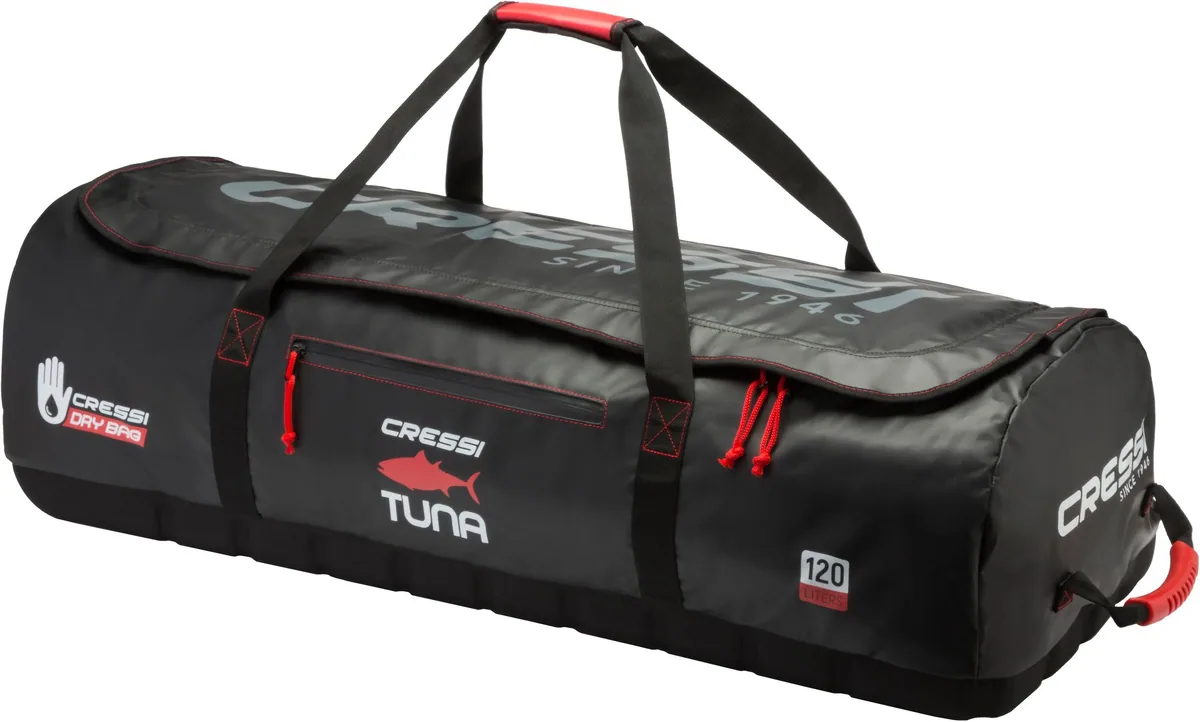 Cressi Tuna Dry Wheeled Bag (black/red), sacs & transport – vue 2
