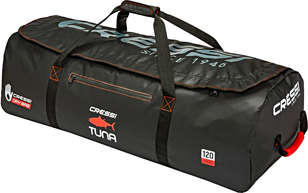Cressi Tuna Dry Wheeled Bag (black/red), sacs & transport – vue 3