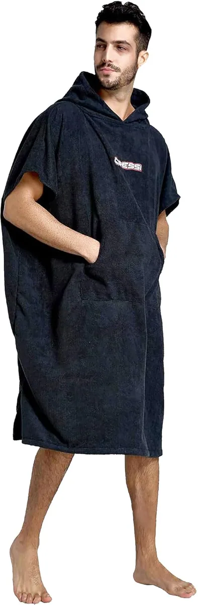 Cressi Poncho Robe (black) [L/XL - 92x118 cm), sacs & transport – vue 3
