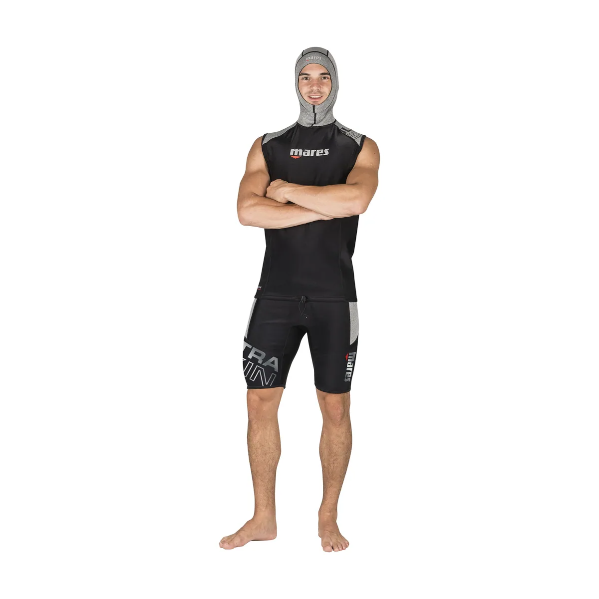 Mares ULTRASKIN Sleeveless mit Haube Man, Neoprenhauben