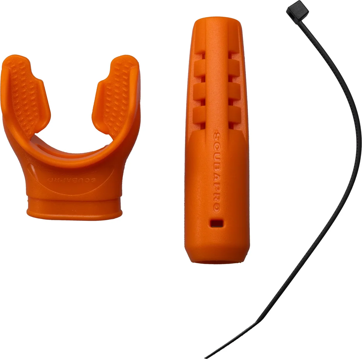 Scubapro Mundstück und Schlauchverstärkung, Orange, Erste Stufe
