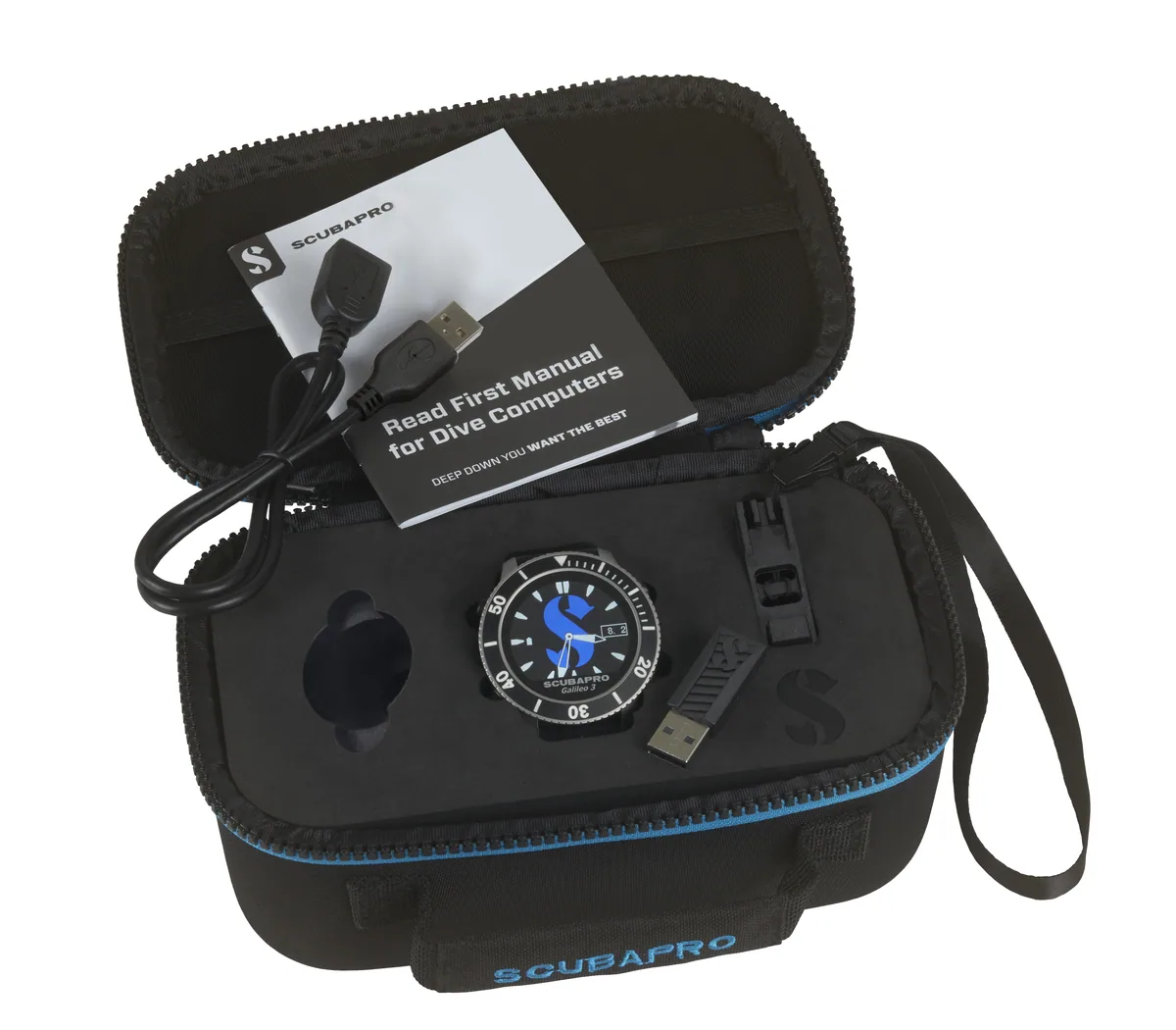 Scubapro Galileo 3 (G3) ohne Sender, Edelstahl, ordinateurs de plongée – vue 2