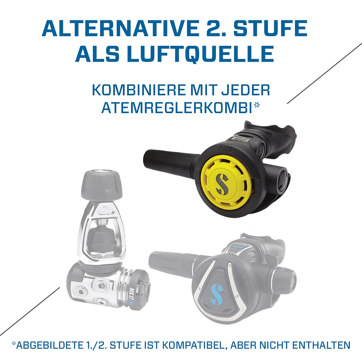 Scubapro R095 Octopus (Neu), octopus – vue 2