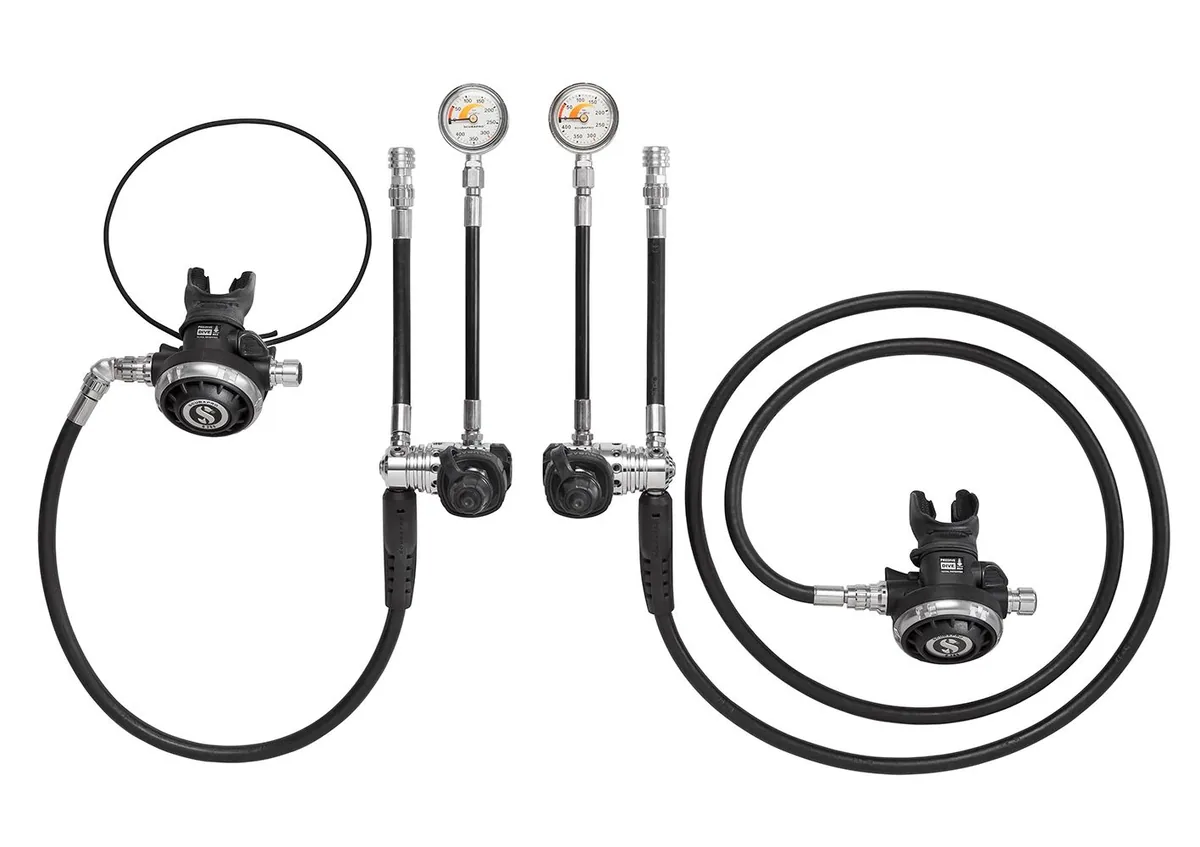 Scubapro Sidemount Atemregler Kit, Sidemount-Ausrüstung