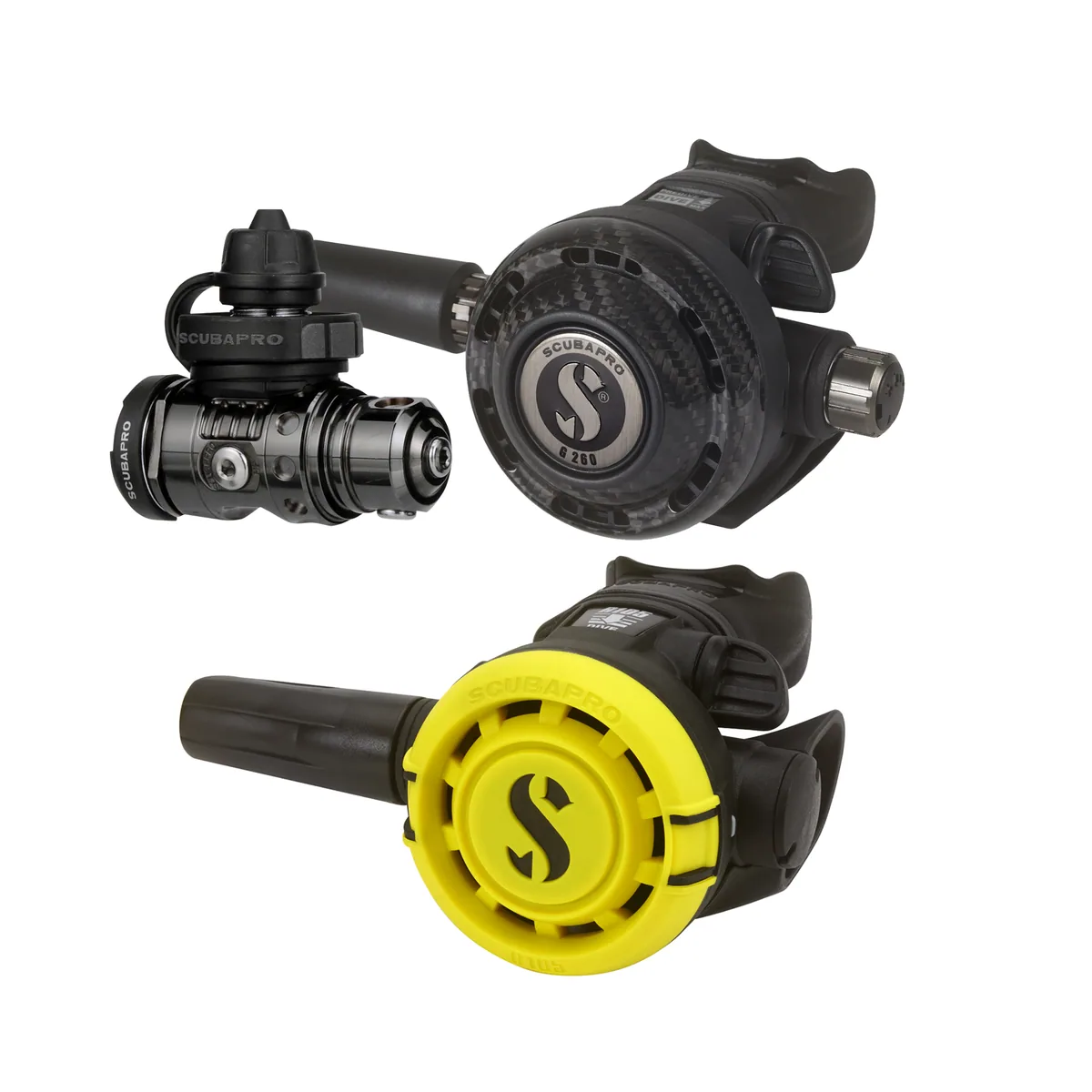 Scubapro MK19 Evo Black Tech / G260 Carbon Black Tech