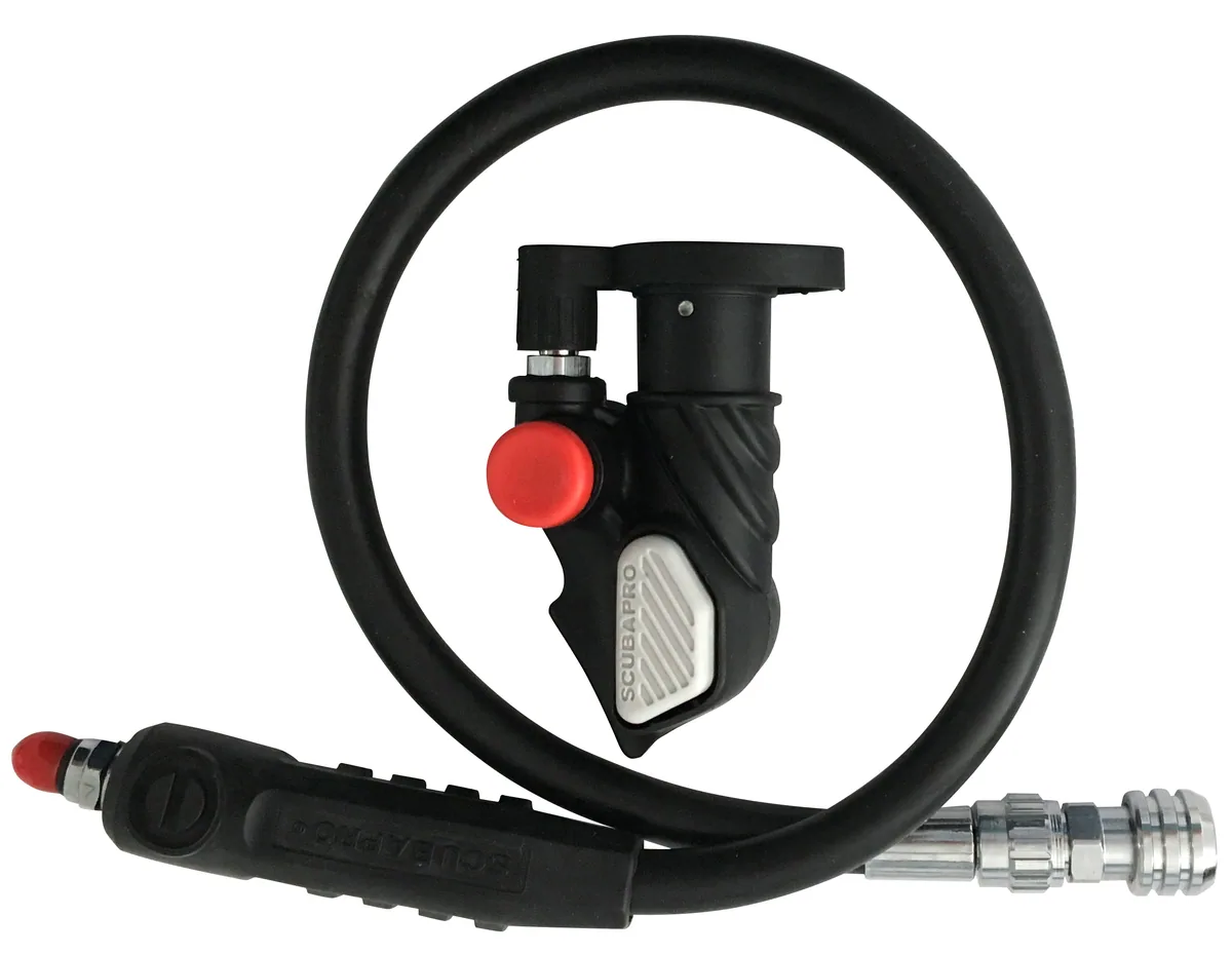 Scubapro Balanced Power Inflator + 65cm Schlauch, Schwarz, Ersatzteile und Zubehör