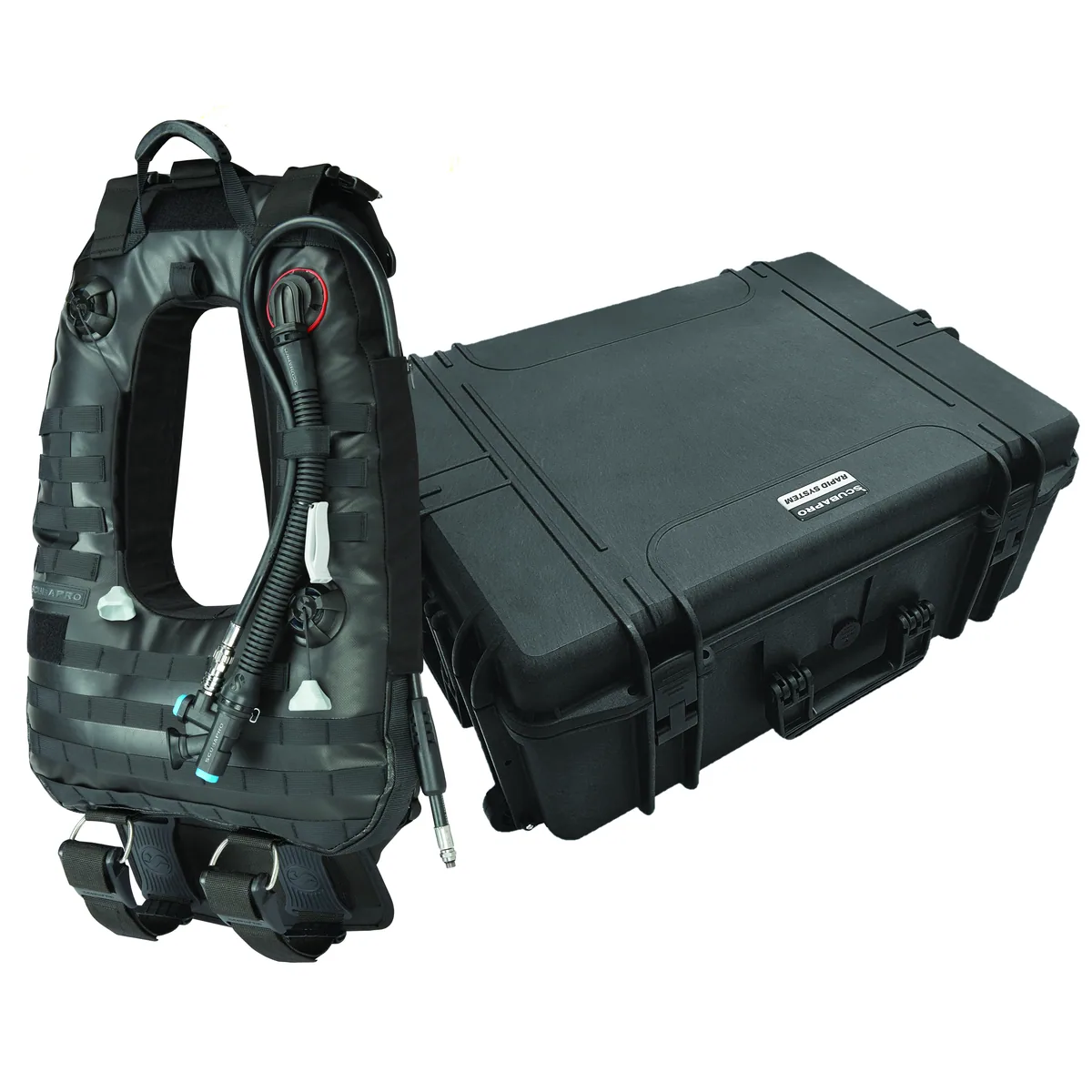 Scubapro Rapid System mit Trockenbox, Jacket-BCD
