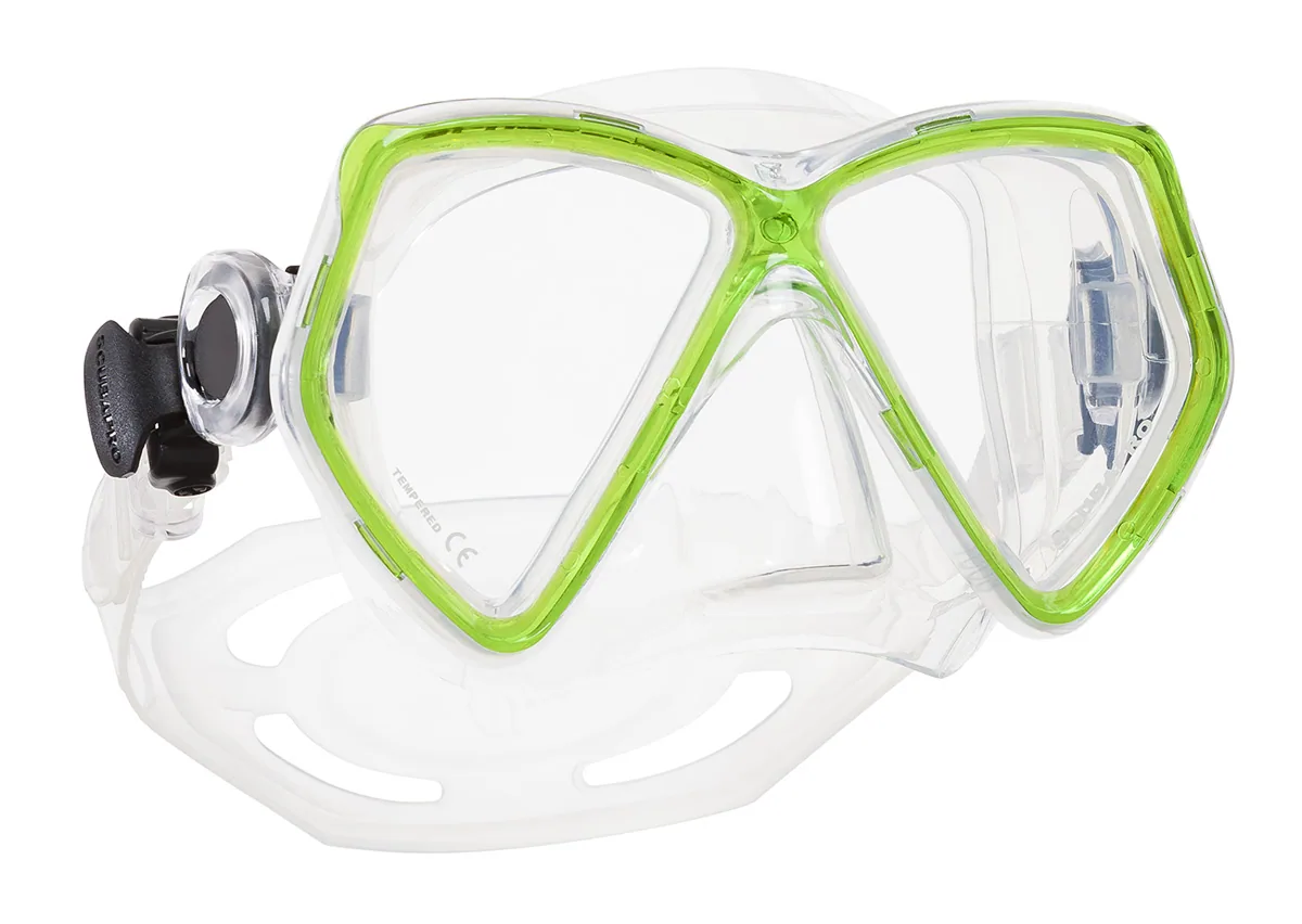 Scubapro Maske Mini Vu, Transparent Grün, Tauchmasken