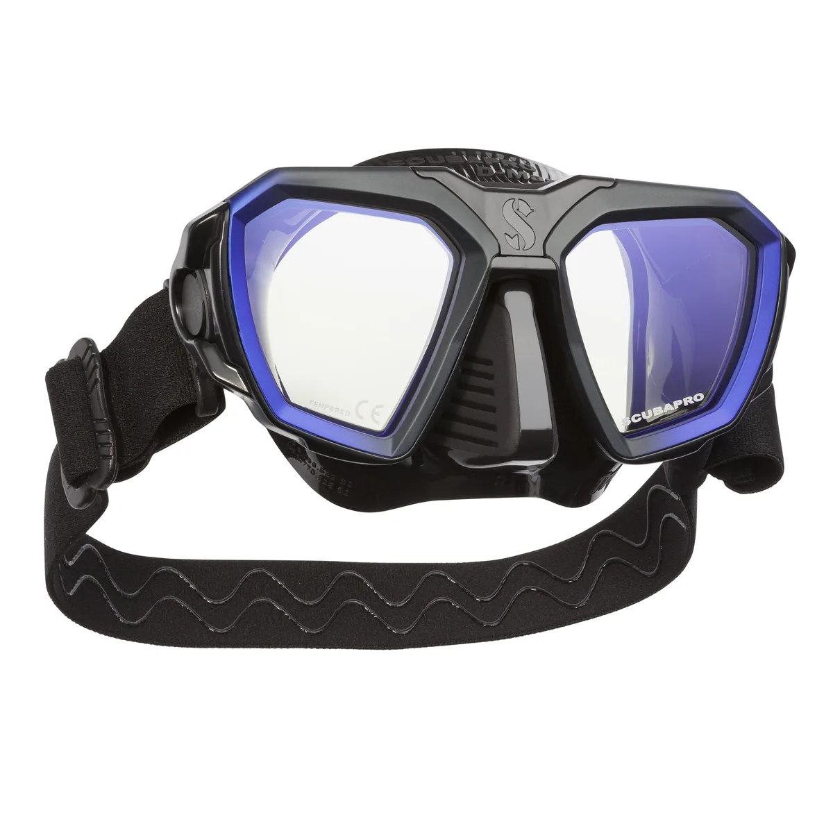 Scubapro D-Maske, Narrow, Blau-Schwarz, Tauchmasken