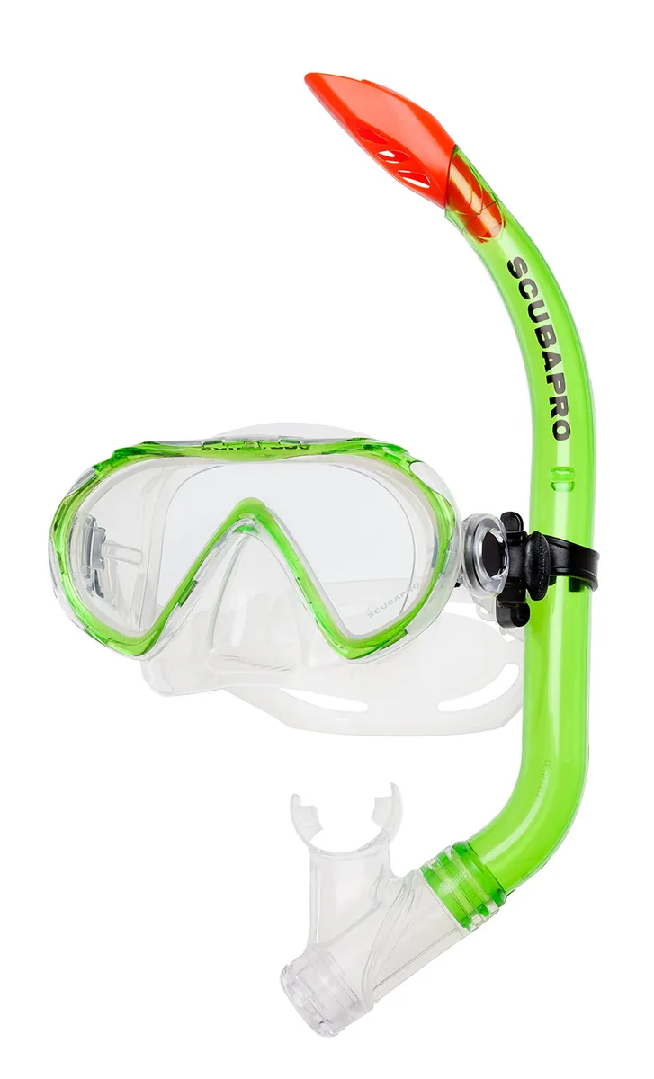 Scubapro Spider Combo Kinder, Transparent-Grün, Flaschenventile