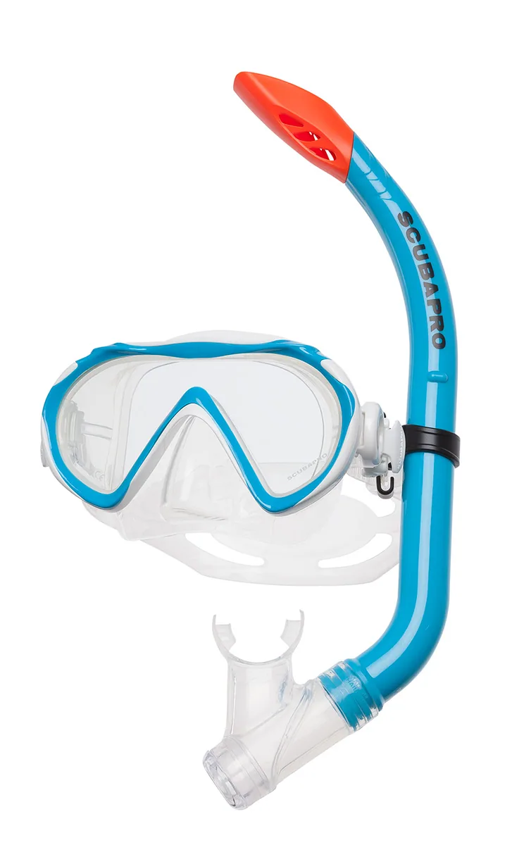 Scubapro Spider Combo Kinder, Blau, Flaschenventile