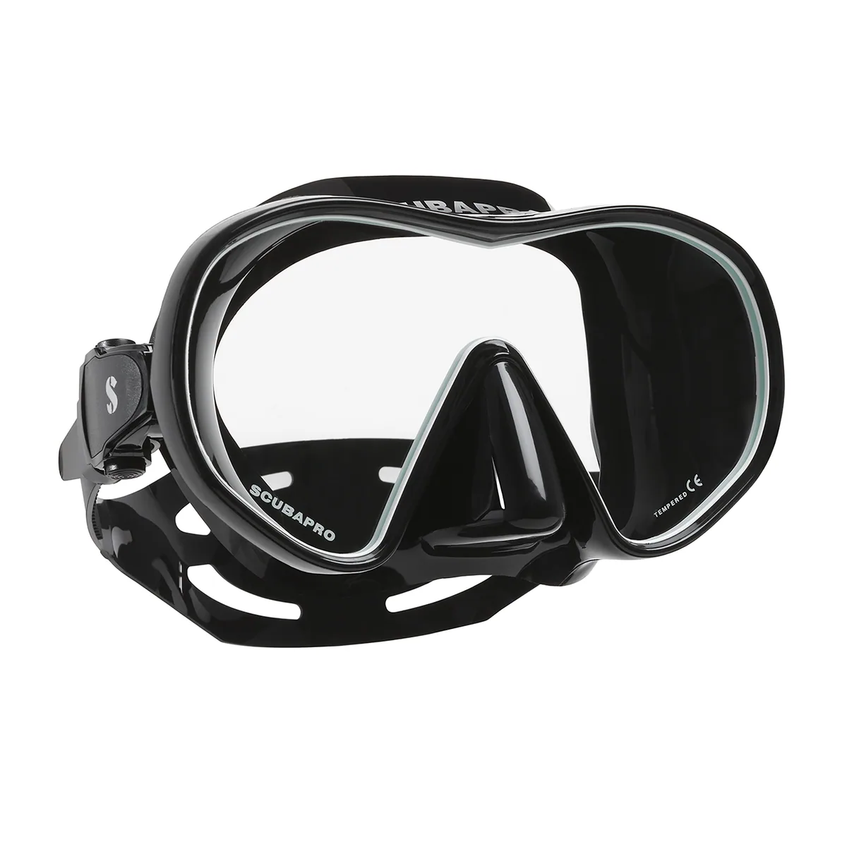 Scubapro Maske Solo, Schwarz-Weiß, Tauchmasken