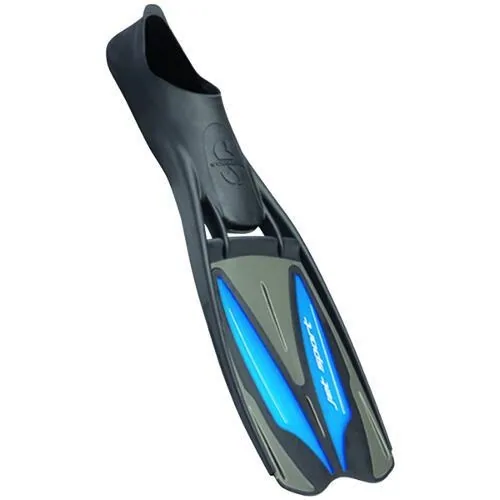 Scubapro Jet Sport Fußteilflosse Schwarz-Blau, Tauchflossen