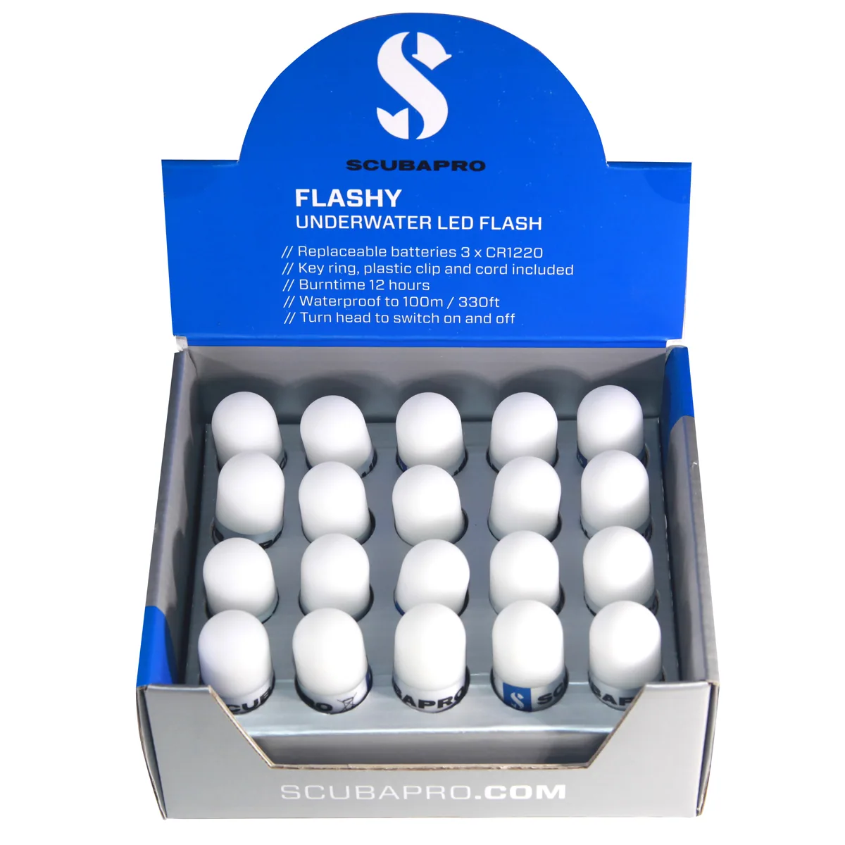 Scubapro Flashy Led (20 Stück/Packung), Tauchlampen