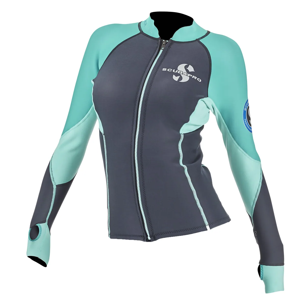 Scubapro Everflex Long Sleeve Top 1.5mm Caribbean Damen, Nassanzug