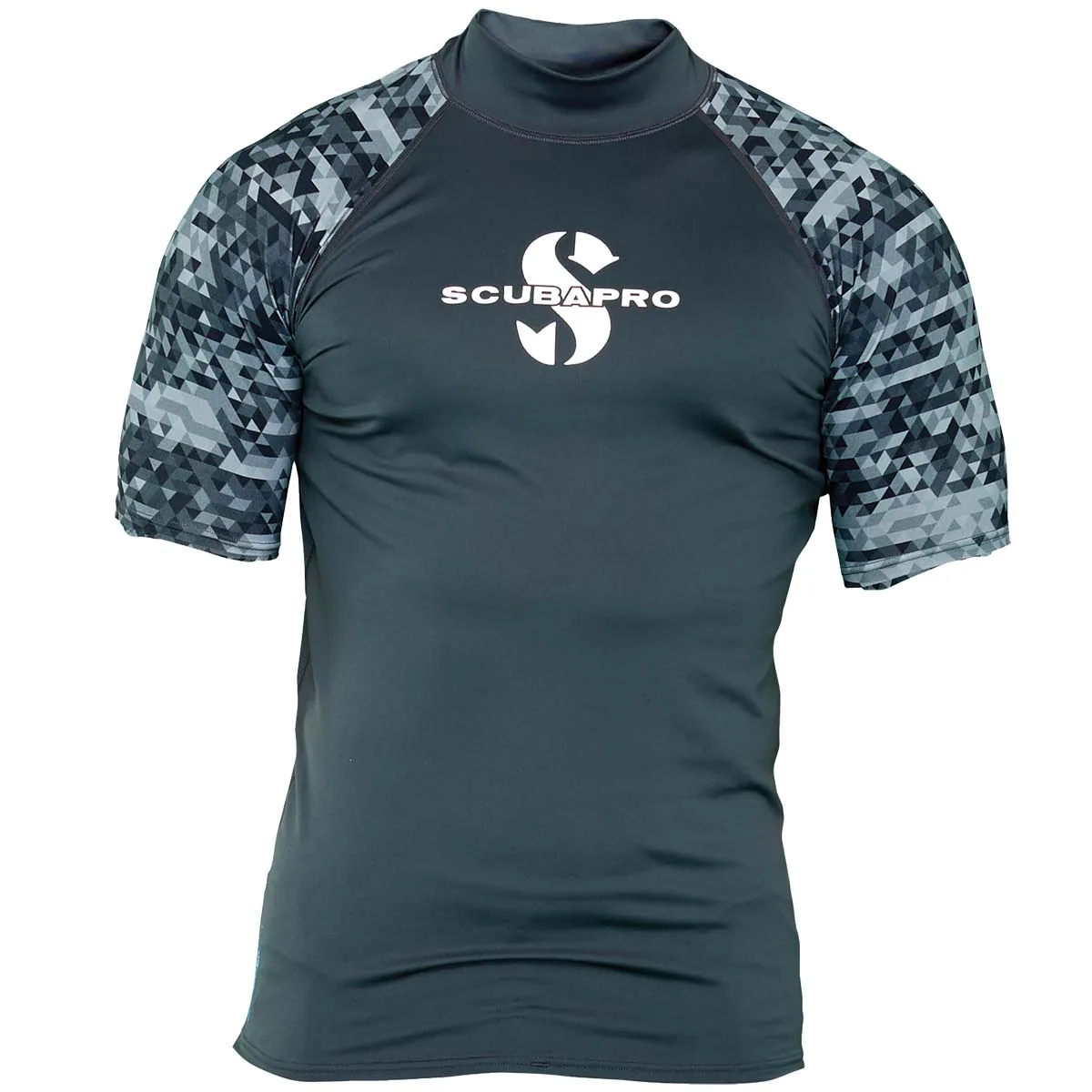 Scubapro UPF 50 Rashguard Kurzarm, Graphit, Herren S, Nassanzug