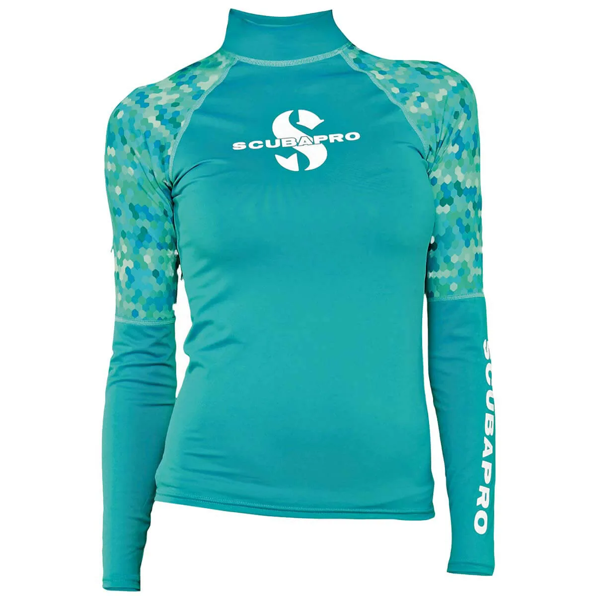 Scubapro UPF 50 Rashguard Langarm Damen, Caribean, Langarm